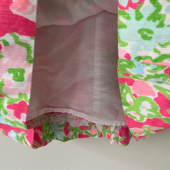 Lilly Pulitzer Cathy Shift Dress Flamingo Pink Southern Charm 0 Lace 100% Cotton - Picture 5 of 13